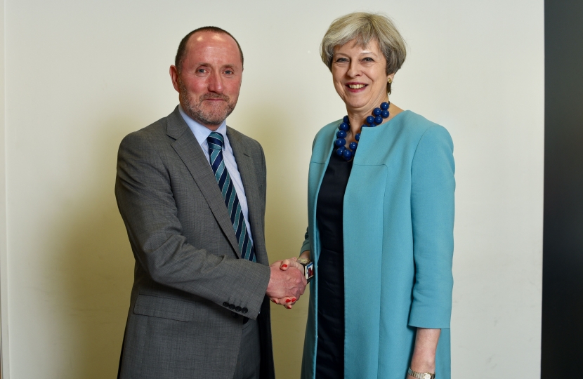 Eddie Hughes and Theresa May
