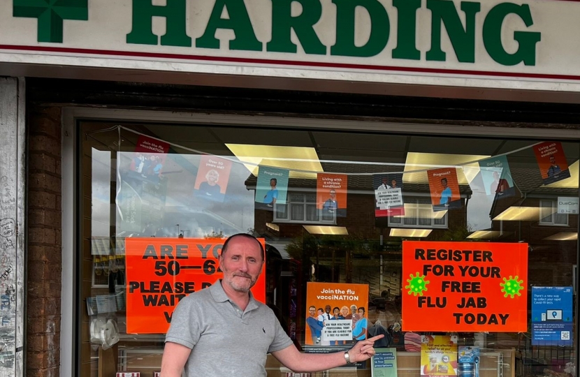 Eddie at Harding Pharmacy in Willenhall