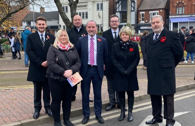 Eddie remembers with the Bloxwich councillors