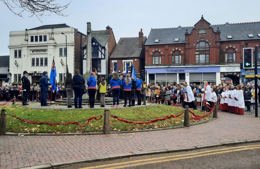 Remembrance Parade in Bloxwich