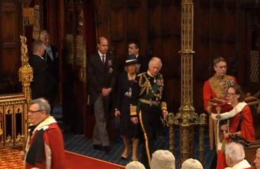 Prince Charles entering the House of Lords