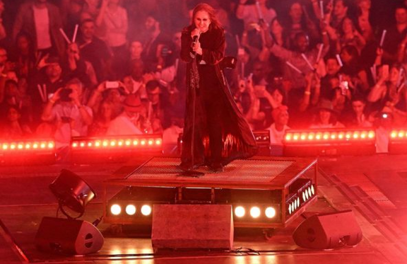 Ozzy performing