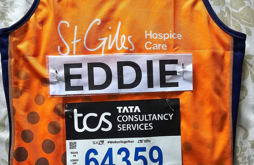 Eddie Hughes London Marathon