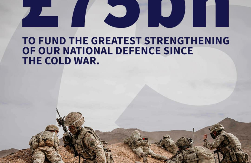 Defence spending to increase by £75 billion