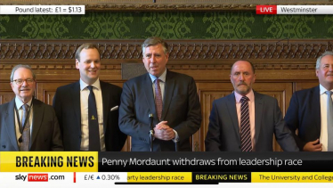 Eddie with Sir Graham Brady and the 1922 Committee